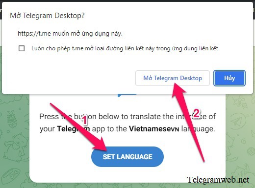 Telegram tiếng Việt - Cài tiếng việt cho Telegram trên điện thoại, máy tính
